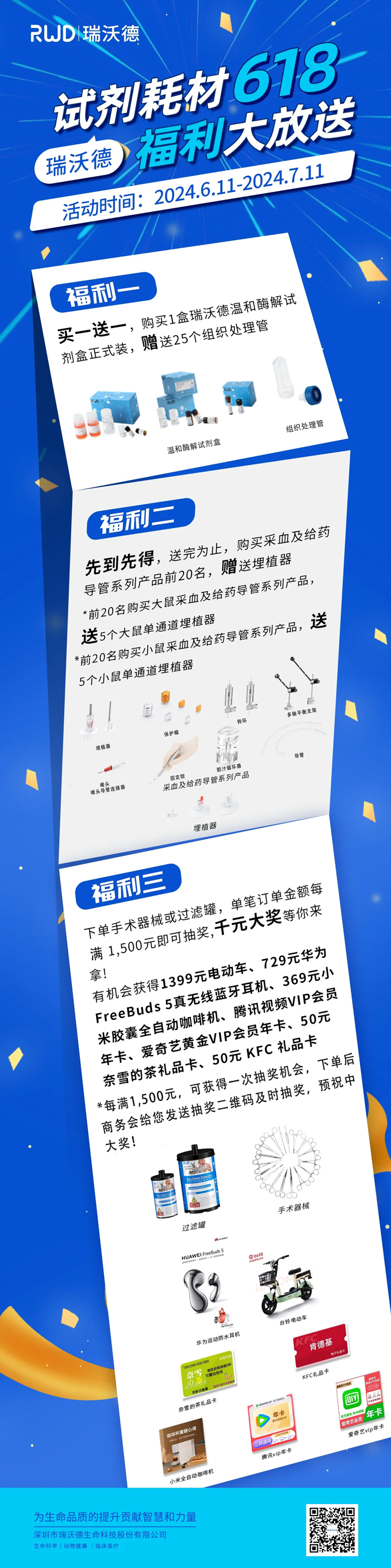 購瑞沃德試劑耗材，享滿贈抽獎福利！